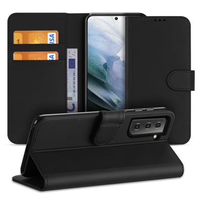 Samsung Galaxy S21 FE | Book Case | Zwart met Pasjeshouder