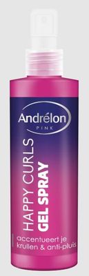 Pink gelspray happy curls