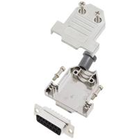 TRU COMPONENTS TCDTNT15MDBSK 7708432 D-sub female connectorset 180 ° Aantal polen: 15 Soldeerkelk 1 stuk(s)