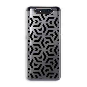 Crazy pattern: Samsung Galaxy A80 Transparant Hoesje