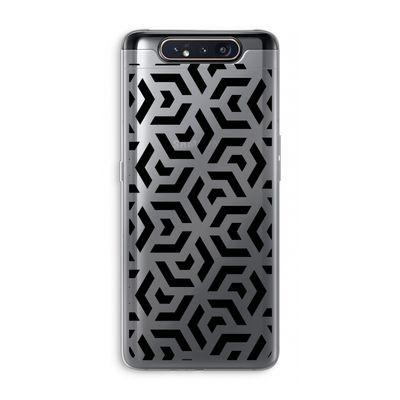 Crazy pattern: Samsung Galaxy A80 Transparant Hoesje