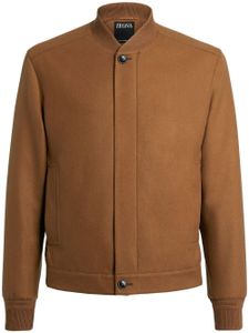 Zegna veste bomber Elements Oasi en cachemire - Marron