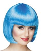 Pruik Cabaret ijs blauw