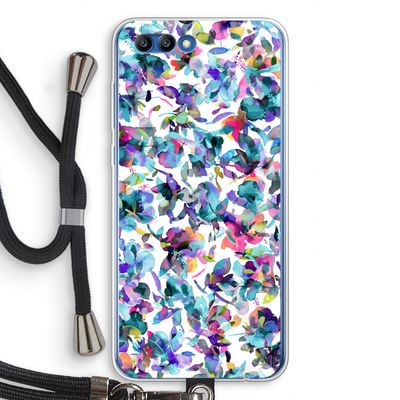 Hibiscus Flowers: Honor 10 Transparant Hoesje met koord