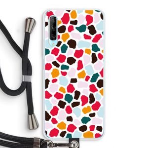Colored Giraffe: Huawei P Smart Pro Transparant Hoesje met koord