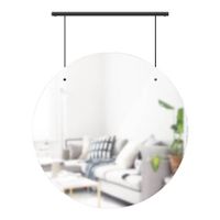 Umbra Exhibit Spiegel - H 77 x Ø 61 cm - Zwart - thumbnail