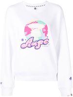 AAPE BY *A BATHING APE® sweat à logo appliqué - Blanc - thumbnail