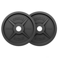 Olympische halterschijven set 2 x 15 kg Gietijzer Zwart 50/51 MM