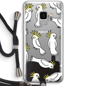 Papegaai: Samsung Galaxy S9 Transparant Hoesje met koord