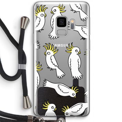Papegaai: Samsung Galaxy S9 Transparant Hoesje met koord