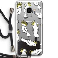 Papegaai: Samsung Galaxy S9 Transparant Hoesje met koord