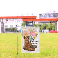 12 x 18 Double Sided Printed Burlap Hello Spring Welcome Garden Flag Yard Flag Holiday Outdoor Decor Flag