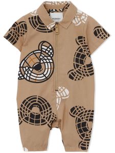 Burberry Kids combishort à imprimé Thomas Bear - Tons neutres