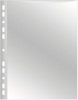 Q-CONNECT geperforeerde showtas A4 11-gaatsperforatie glashelder 50 micron pak van 25 stuks