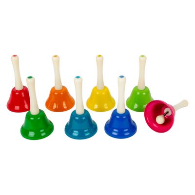 Small Foot gekleurde handbellen, set van 8