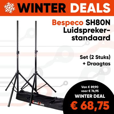 Bespeco SH80N Speaker / Luidsprekerstandaard Set (2 Stuks)