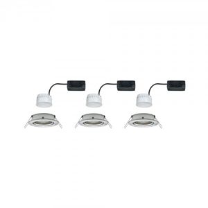 Paulmann 93447 Nova Inbouwlamp Set van 3 stuks LED LED 18 W IJzer (geborsteld)