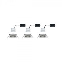 Paulmann 93447 Nova Inbouwlamp Set van 3 stuks LED LED 18 W IJzer (geborsteld) - thumbnail