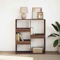 Boekenkast / kamerscherm 100x33x115 cm bruin eikenkleur