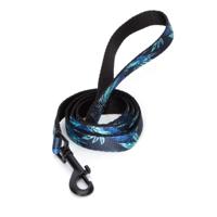 Nobleza Hondenriem zwart met print - Polyester - Lengte 120 cm - Breedte 2 cm