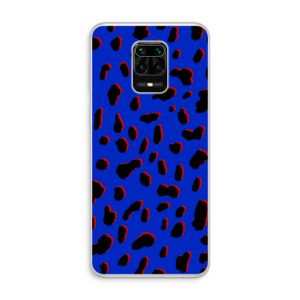 Blue Leopard: Xiaomi Redmi Note 10 Lite Transparant Hoesje