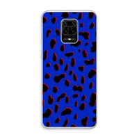 Blue Leopard: Xiaomi Redmi Note 10 Lite Transparant Hoesje