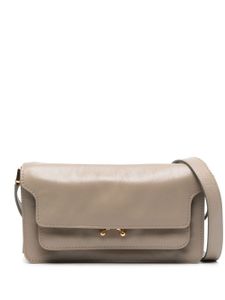 Marni sac porté épaule Trunk en cuir - Marron