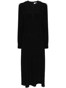 MSGM robe longue à manches bouffantes - Noir