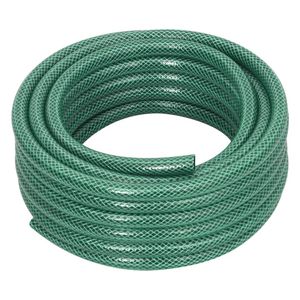 The Living Store Tuinslang Groen PVC - 50m - 3-laags versterkt - 12mm binnen- en 15.6mm buitendiameter - 6 ~ 18 bar