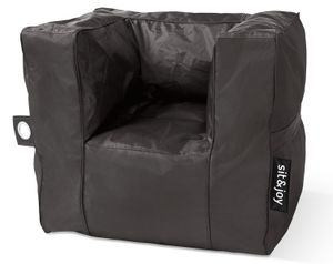 Kinder zitzak stoel 'Poco' Anthracite - Zwart - Weerbestendig - Sit&Joy