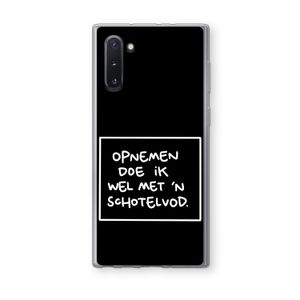 Schotelvod: Samsung Galaxy Note 10 Transparant Hoesje