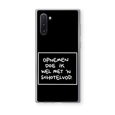 Schotelvod: Samsung Galaxy Note 10 Transparant Hoesje