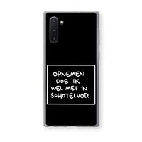 Schotelvod: Samsung Galaxy Note 10 Transparant Hoesje Schotelvod: Samsung Galaxy Note 10 Transparant Hoesje