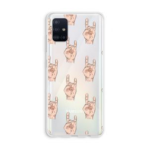 Rock: Galaxy A51 4G Transparant Hoesje
