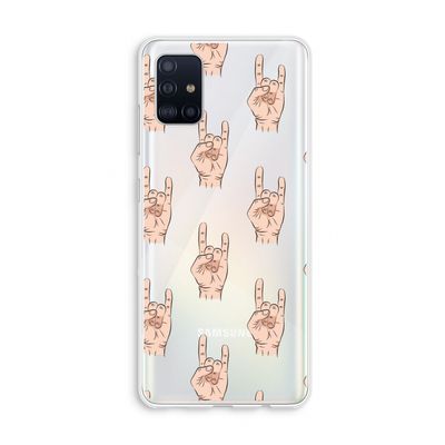 Rock: Galaxy A51 4G Transparant Hoesje