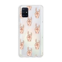 Rock: Galaxy A51 4G Transparant Hoesje