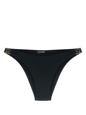 Dolce & Gabbana bas de bikini à détail de logo - Noir