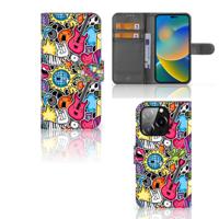 iPhone 14 Pro | Wallet Case | met Pasjes | Punk Rock