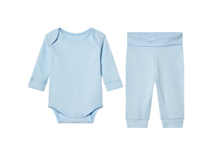 lupilu Baby kledingset 2-delig (Blauw, 74/80)