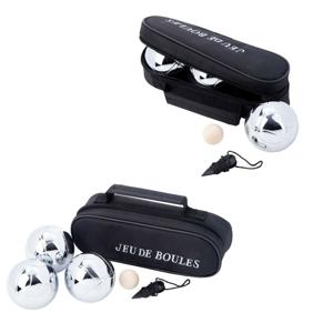 Engelhart Jeu de boules set - 2x - 3 ballen/1 but in draagtas