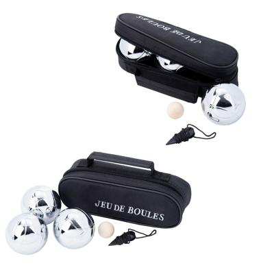 Engelhart Jeu de boules set - 2x - 3 ballen/1 but in draagtas