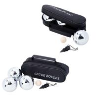 Engelhart Jeu de boules set - 2x - 3 ballen/1 but in draagtas