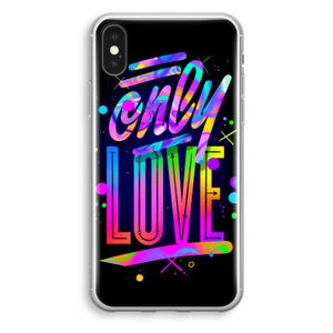 Only Love: iPhone XS Transparant Hoesje