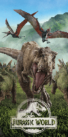 Jurassic World Strandlaken Forest 70 x 140 cm