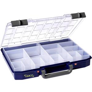 raaco CarryLite 55 4x8-16 Universeel Assortimentskoffer (l x b x h) 278 x 337 x 57 mm Aantal vakken: 16 Inhoud 1 stuk(s)