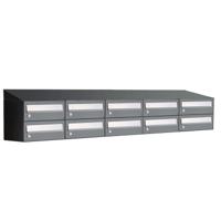 Allux Hive Set 5-Breed, 2-Hoog Met Dak Antraciet - 40030065_5x2d