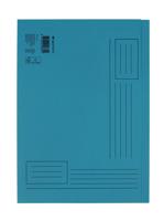 Vouwmap quantore a4 ongelijke zijde 250gr blauw