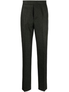 Thom Browne pantalon en laine à coupe droite - Vert