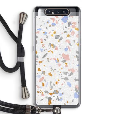 Terrazzo N°8: Samsung Galaxy A80 Transparant Hoesje met koord