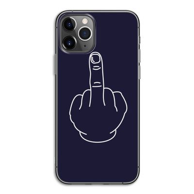 F**k U: iPhone 11 Pro Transparant Hoesje